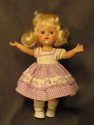 Vintage Vogue Ginny Doll - Blonde - Walker - Painted Lash - In Muffie's Outfit • $60