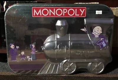 Monopoly Board Game Collector's Edition In Embossed Train Tin  New • $48.62