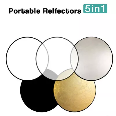 22 (55.88cm) 5 In 1 Pop-Up Photo Video Studio Multi Disc Collapsible Reflector • $12.33