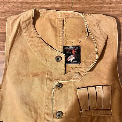 Redhead Brand Hunting Vest Mens 1940s Size Small Canvas Shotgun Shell Vintage • $129.99