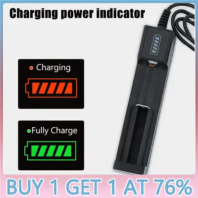 Battery Charge Universal 3.7V Rechargeable Battery Smart Charger NEW • £2.88