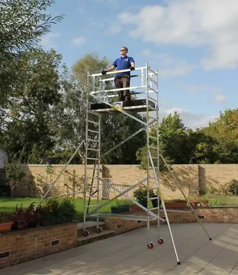 £1060.31 • Buy Trade Scaffold Towers - One Man Use, Aluminium 4.4m- 9.4m Reach Height Tower