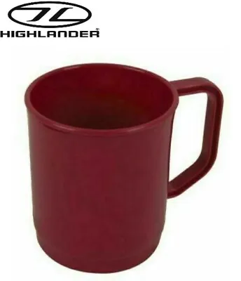 £5.95 • Buy Camping Mug 355cc 275ml Raspberry Poly Plastic Unbreakable Mug CP065 Highlander 