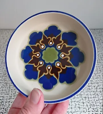 70s Hornsea Pottery Muramic Lancaster Vitramic Blue Pin Trinket Display Dish • £15