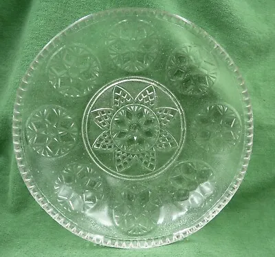 Davidson Pressed Glass Bowl - Lion Mark - 9½  Diameter - 1.75  Deep • £9.99