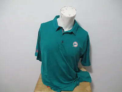 Nike Nfl Miami Dolphins 2xl Polo Collar Shirt Aqua Original Logo New W/ Tags • $59.99
