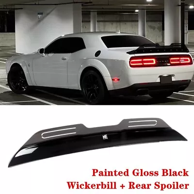 Fit For Dodge Challenger 08-23 Str Style Rear Trunk Lip Spoiler Wing Wickerbill • $127.41