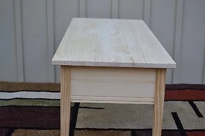 Unfinished Coffee Table Shaker Square Edge Tapered Leg Pine Table  • $205