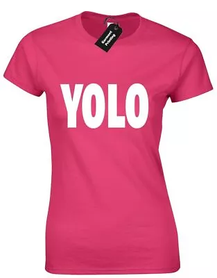 Yolo Ladies T Shirt Funny Fashion Design Hipster Quality • £8.99