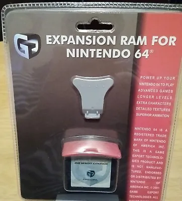 Expansion Ram For Nintendo 64 N64 New Sealed With Tool • $99.99