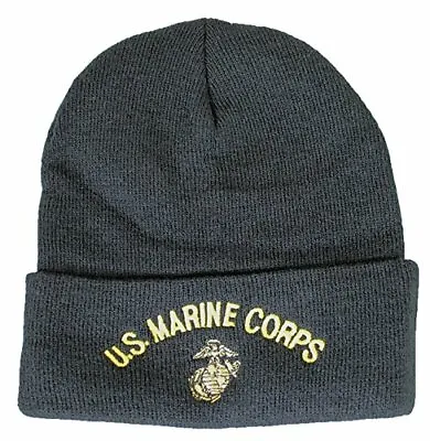 NEW United States USMC U.S. Marine Corps Knit Cap (Watch Cap) Black • $16.99