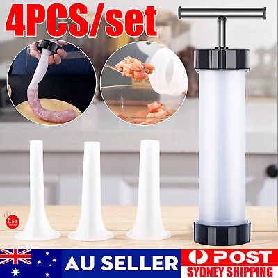 $14.33 • Buy Sausage Machine Meat Filler Stuffer Salami ​Maker Funnel Hand Operated AU SELLER