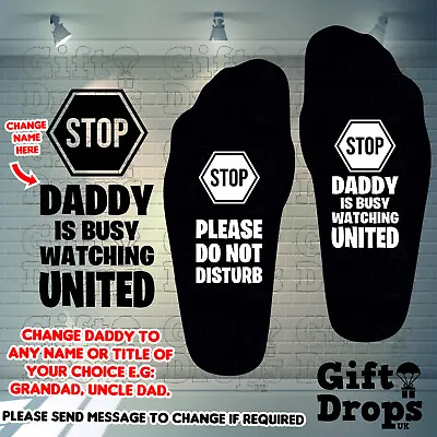 Socks Dad Uncle Football Lufc Gift Its A Manchester Mufc United  • $9.94