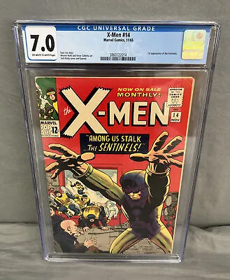 $979.99 • Buy X-Men #14 CGC 7.0 OWW 1st Appearance Of The Sentinels