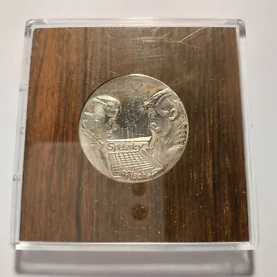 Fischer/spassky 1972 World Chess Championship Iceland Commemorative Coin Silver • $259.99