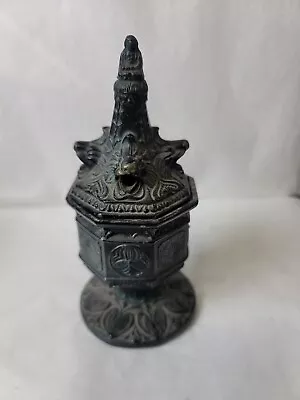 Vantines Black Tone Temple Incense Burner • $54.99
