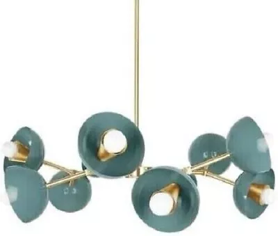 10 Light Large Italian Design Sputnik Chandelier Fixture Mid Century Industrial • $451.39