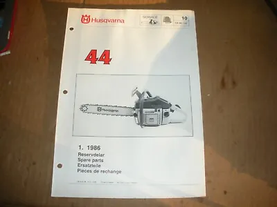 Husqvarna 44 #2 Chainsaw1986 Parts Listvintage Chainsaw D2 • $14.20