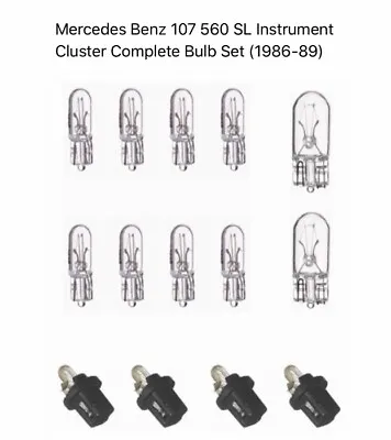 (New) Mercedes Benz 107 560SL Instrument Cluster Gauge Bulb Set • $21.97
