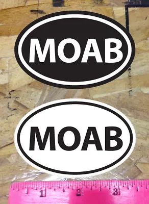 MOAB Utah Off Road UHV Mountain Bike Sticker Decal Black & White - 2 For 1 Bonus • $3.99