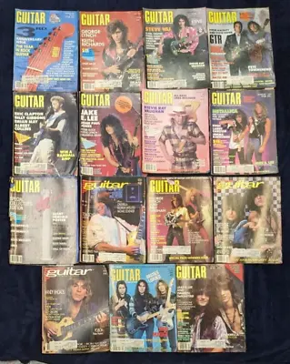 Vintage Guitar For The Practicing Musician Magazine 1986/1987 Lot Of  15 Issues • $89