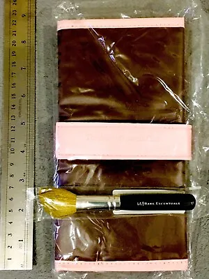 $13.99 • Buy BareMinerals Pro Makeup Brush Roll Pouch Travel Case With Angled Blush Brush-NEW