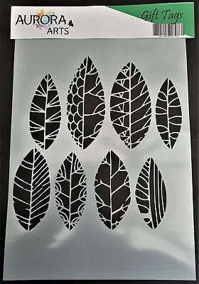 Stencil By Aurora Arts A4 Leaf Skeleton 190mic Mylar Craft Stencil Art Mask 280 • £4.95