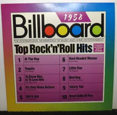 1958 Billboard Top Rock N' Roll Hits Elvis Presley (vg+) Dpl1-0828 Vinyl Record • $6.99