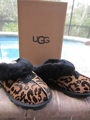 NIB UGG Coquette Panther Print Women's Slippers Size 7 • $97.95
