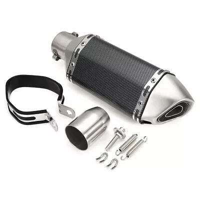 Slip-on 38-51mm Universal Motorcycle Exhaust Muffler Pipe W/ DB Killer Silencer • $39.99