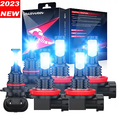 8000K Combo LED Headlight Kit High Low+Fog Bulbs For Honda Accord 2013 2014 2015 • $32.29