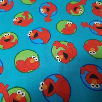 ELMO Sesame Street Workshop Cotton Fabric 1/2 Yard VIP Fabrics • $8.50