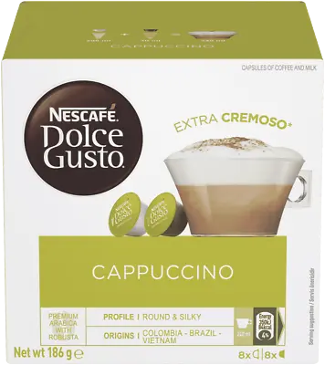 Nescafe Dolce Gusto Cappuccino Coffee Capsules Pack 12362528 • $10