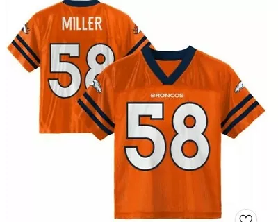 NFL Denver Broncos Boys' Von Miller Jersey. Size Large (12/14). • $19.99