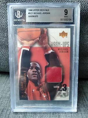 1998 Upper Deck MJX Michael Jordan Game Worn Warm-Ups Jersey /230 BGS 9 Warm Ups • $1699.99