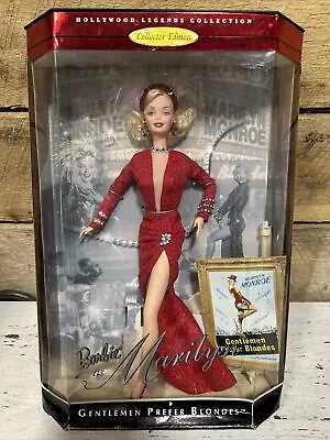 1997 Barbie As Marilyn Monroe Gentlemen Prefer Blondes - New - Box Damaged • $90.58