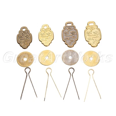 $7.69 • Buy Furniture Drawers Door Window Pull Handles 57*28mm/65*30mm Chinese Style