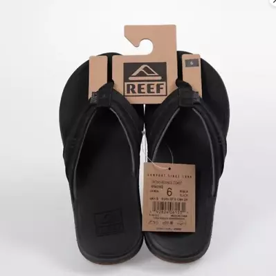 Mens Reef Sandals Black Size 6- NWT • $19