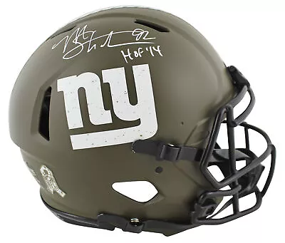 Michael Strahan  HOF 14  Signed Salute To Service F/S Speed Proline Helmet BAS W • $529.99