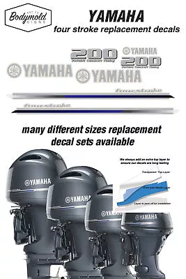YAMAHA  200HP Four Stroke 2013 Outboard Decals • $71.20