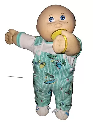 VNTG Cabbage Patch Kids Doll Hm#4 PacifierJesmarMade In Spain Bald Freckle • $369.99