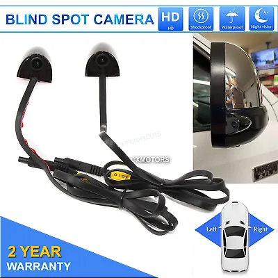 2PCS Car Door Side View Camera Blind Spot Mini Cam L&R For Bus Truck Trailer Van • $39.99