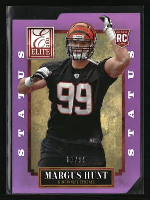 Margus Hunt 2013 Elite Purple #162 RC Football Card /99 • $1.89