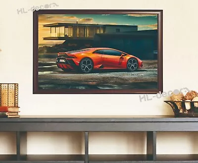 UNFRAMED Lamborghini Huracan Evo Super Car Canvas Print Poster Wall Art Decor • $18.99