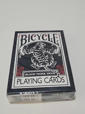 Bicycle Playing Card NEW SEALED Ellusionist Black Deck Tigers Poker 8244-Q • $19.95