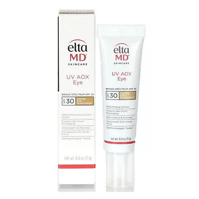 Elta MD UV AOX Eye Tinted Eye Sunscreen SPF 30 0.4oz/11g NEW IN BOX • $39.48