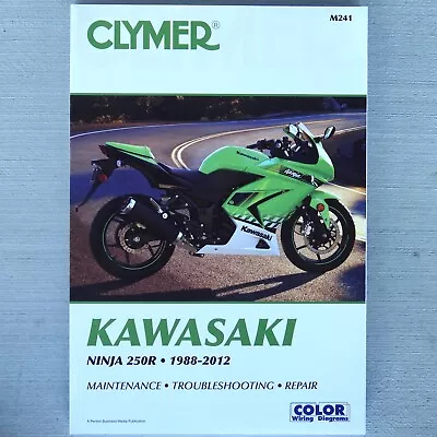 1988-2012 Kawasaki Ninja 250 250R CLYMER REPAIR MANUAL M241 • $34.95