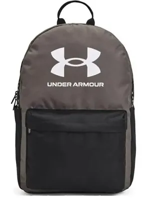 Under Armour Loudon Ripstop Unisex Backpack Bag 25L BLACK /GREY NEW (J) • £20