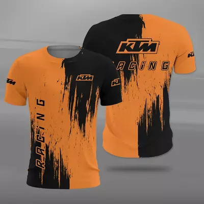 New 2023 KTM Orange T-Shirt Racing Gift For Men Size S-5XL 100% Polyester • $9.99