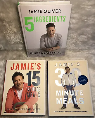$45 • Buy Jamie Oliver - Bundle Of 3 Books - 5 Ingredients, 15 Minute & 30 Minute Meals